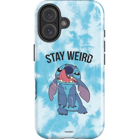 Disney Lilo and Stitch Stay Weird iPhone 16 Magsafe Impact Case